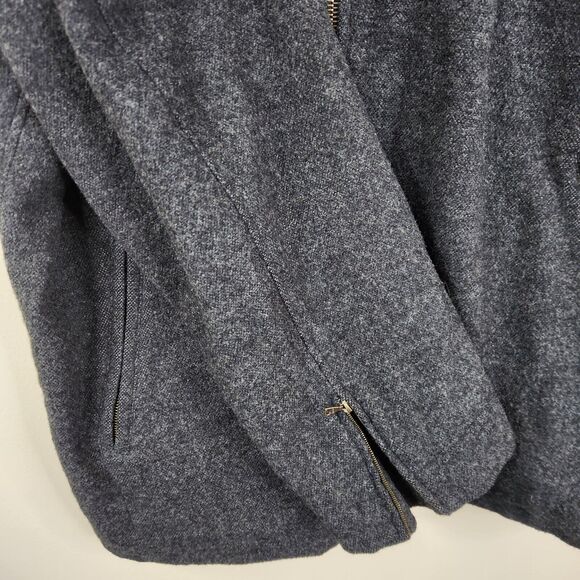 Vintage Faconnable Mens Wool Blend Full Zip Mock Neck Coat XL - Picture 8 of 9